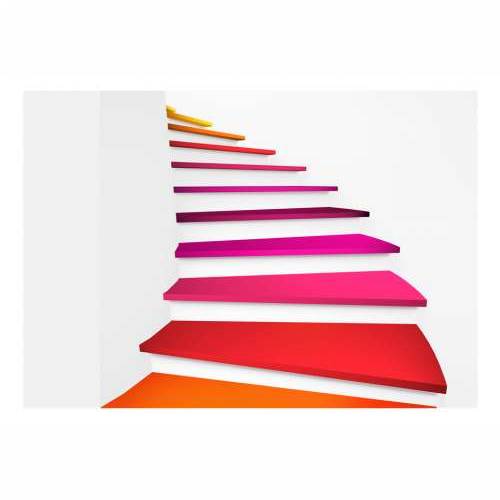 Foto tapeta - Colorful stairs 100x70 Cijena
