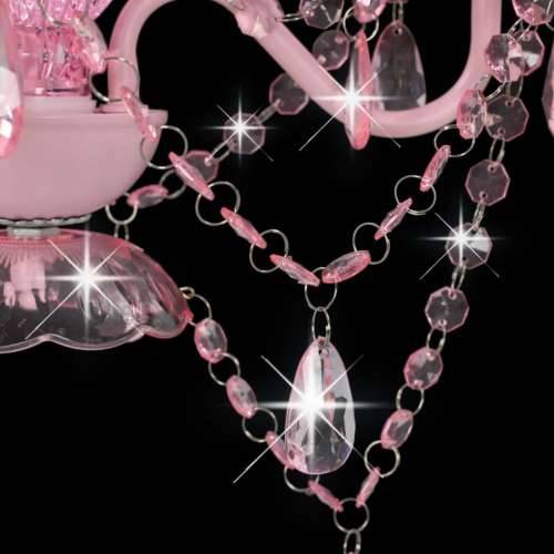 Luster s perlama ružičasti okrugli 3 x E14 Cijena