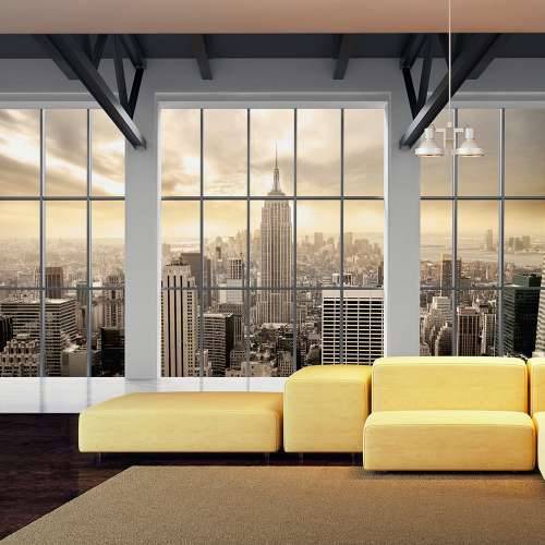 Foto tapeta - Clouds over New York City 150x105 Cijena