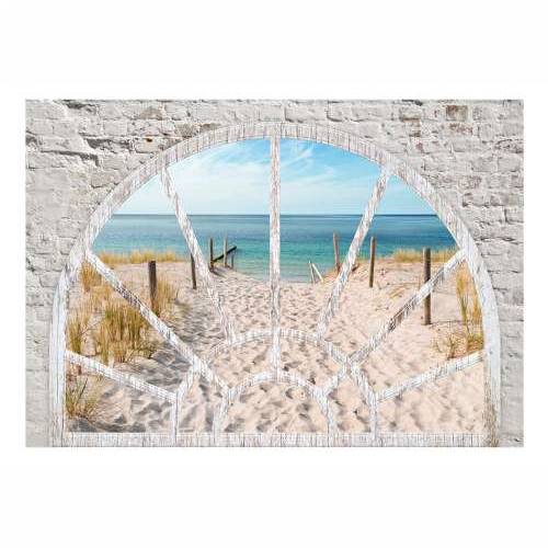 Foto tapeta - Window View - Beach 100x70 Cijena