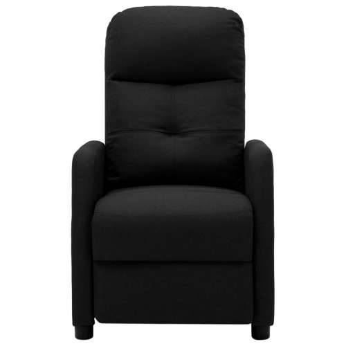 Električna masažna fotelja od tkanine crna Cijena