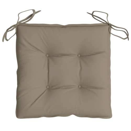 Jastuci za stolice 4 kom smeđesivi 40x40x7 cm od tkanine Oxford Cijena