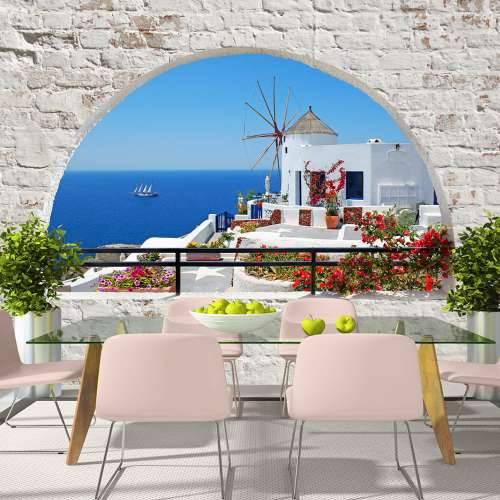 Foto tapeta - Summer in Santorini 150x105 Cijena