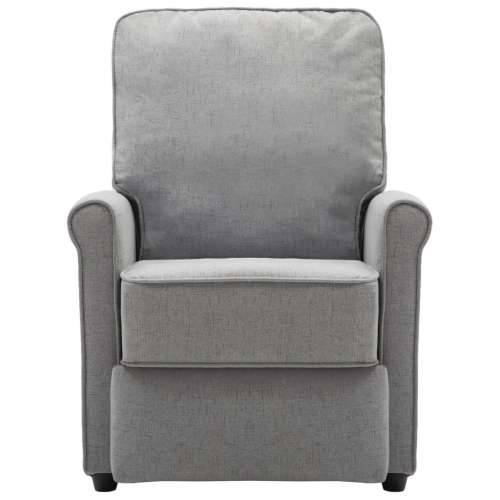 Električna masažna fotelja od tkanine svjetlosiva Cijena