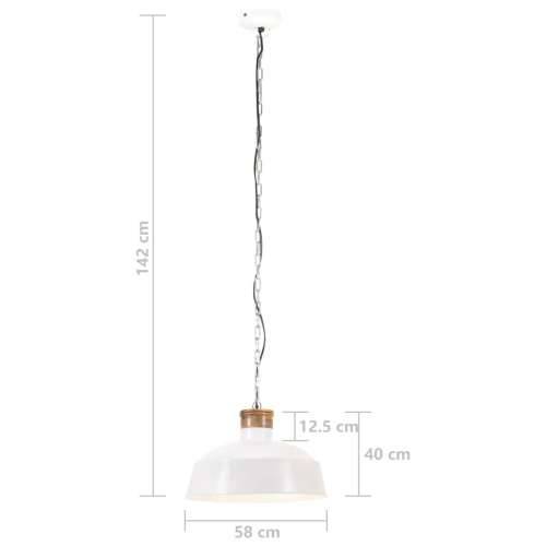 Industrijska viseća svjetiljka 58 cm bijela E27 Cijena