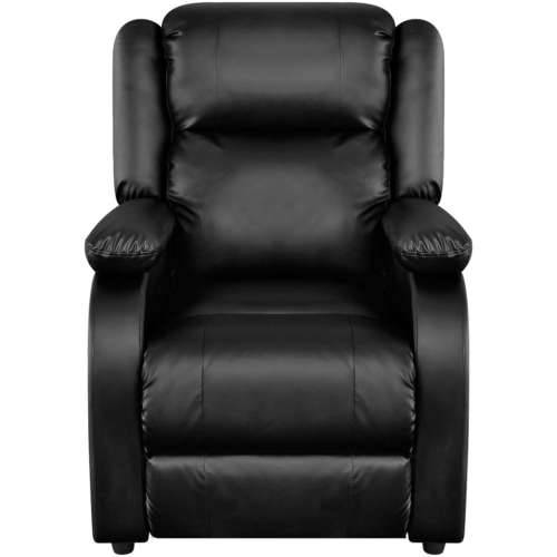 Električna masažna fotelja od umjetne kože crna Cijena