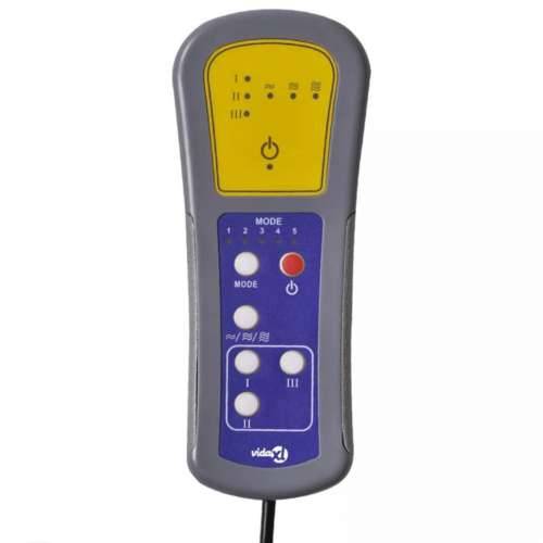 Električna masažna fotelja od tkanine crna - Crna 1 Cijena