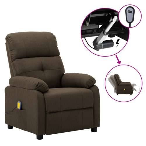 3073816 Electric Massage Recliner Chair Brown Fabric (289676+327254) Cijena