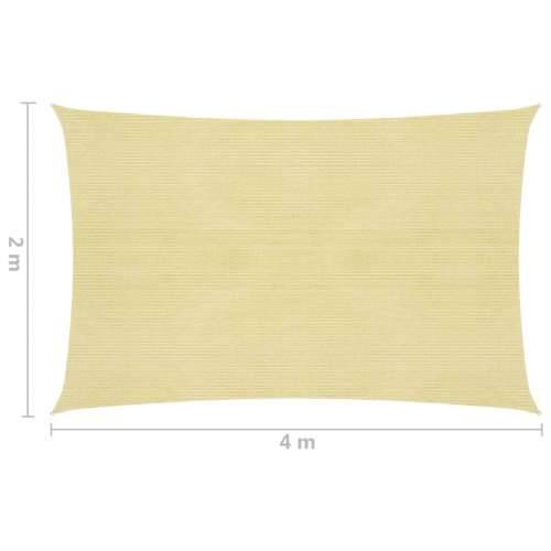 Sjenica Jedro HDPE Pravokutna 2x4 m Bež Bež 2 x 4 m 1 Cijena