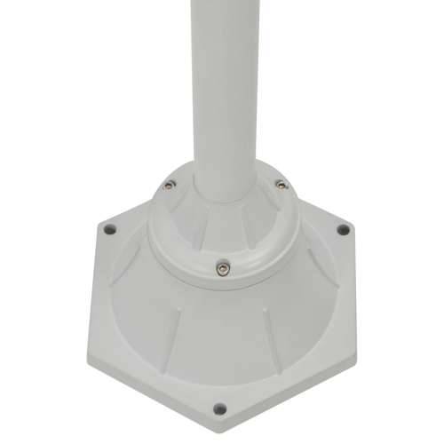Vrtna dvostruka stupna svjetiljka od aluminija E27 220 cm bijela Cijena