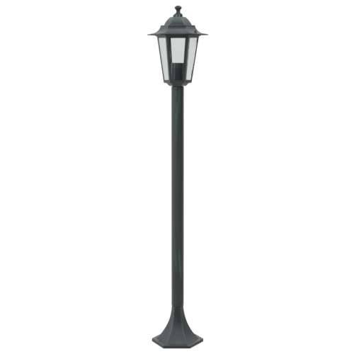 Vrtna stupna svjetiljka od aluminija 6 kom E27 110 cm tamno zelena Cijena