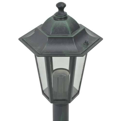 Vrtna stupna svjetiljka od aluminija 6 kom E27 110 cm tamno zelena Cijena