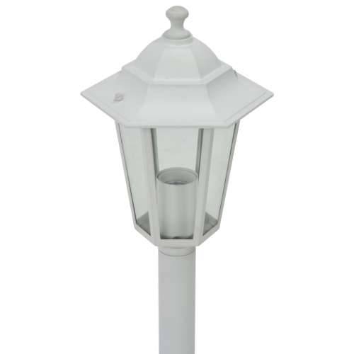 Vrtna stupna svjetiljka od aluminija 6 kom E27 110 cm bijela Cijena