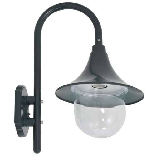Vrtna zidna svjetiljka E27 42 cm aluminijska tamnozelena Cijena