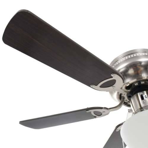 Ukrasni stropni ventilator sa svjetlom 82 cm tamnosmeđi Cijena