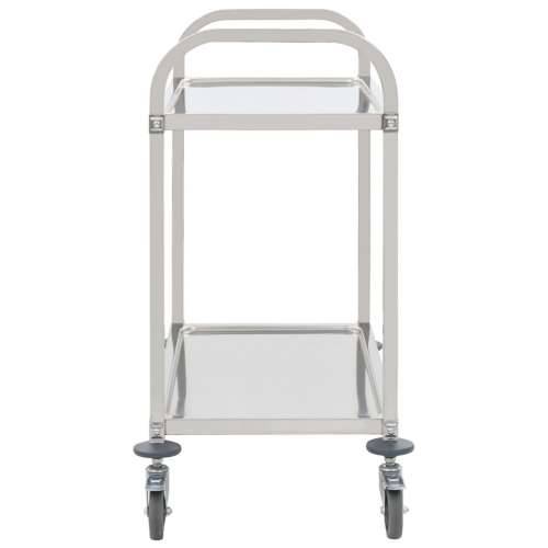Kuhinjska kolica s 2 razine od nehrđajućeg čelika 96,5x55x90 cm Cijena