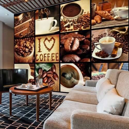 Foto tapeta - Coffee - Collage 300x210 Cijena