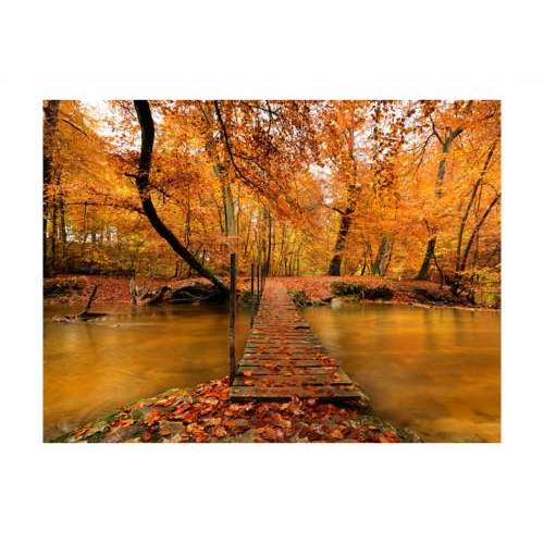 Foto tapeta - Autumn bridge 200x154 Cijena