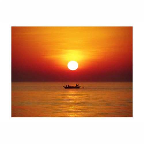 Foto tapeta - Sunset with fishing boat 400x309 Cijena