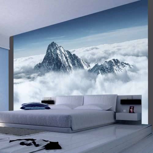 Foto tapeta - Mountain in the clouds 200x154