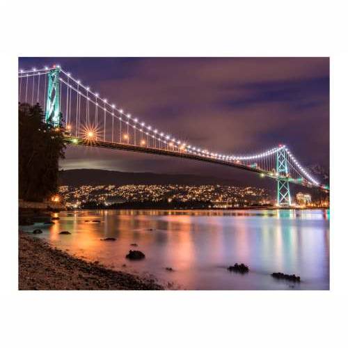Foto tapeta - Lions Gate Bridge - Vancouver (Canada) 250x193 Cijena