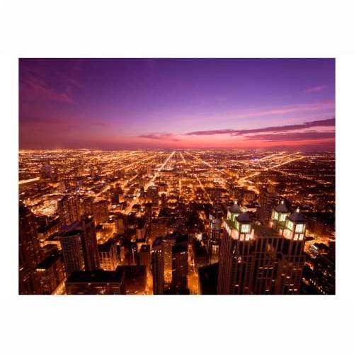 Foto tapeta - Chicago by night 200x154 Cijena