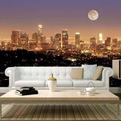 Foto tapeta - The moon over the City of Angels 250x193