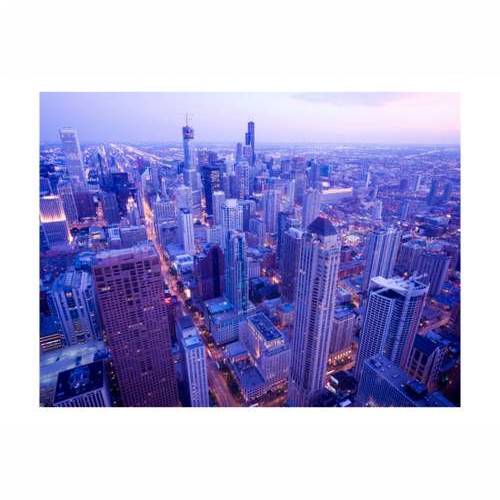 Foto tapeta - Timid lights at dusk in Chicago 200x154 Cijena