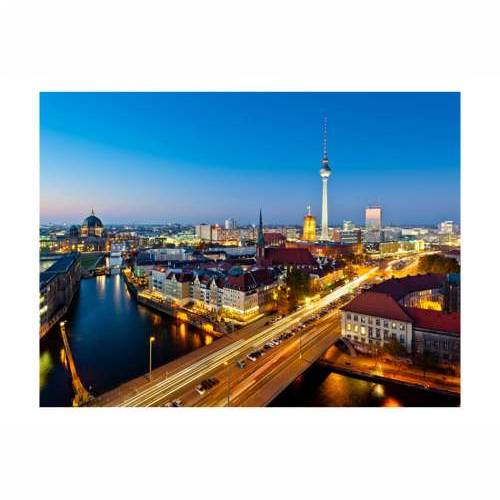 Foto tapeta - Berlin view from Fischerinsel (night) 200x154 Cijena