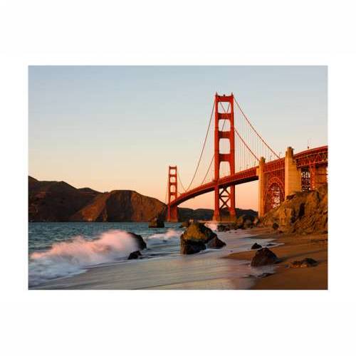 Foto tapeta - Golden Gate Bridge - sunset, San Francisco 200x154 Cijena
