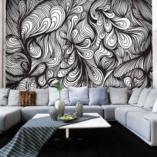 Foto tapeta - Black and white retro style 200x154 Cijena