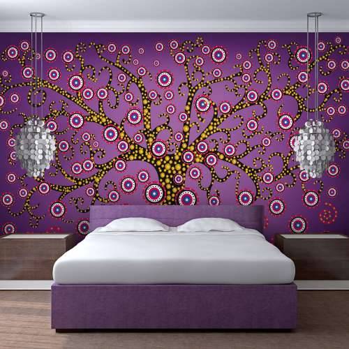 Foto tapeta - abstract: tree (violet) 350x270