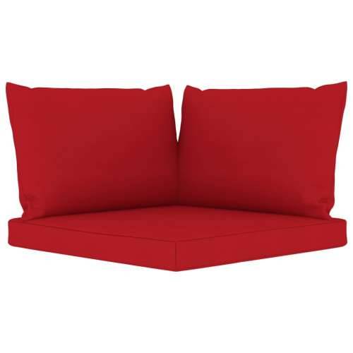 5-dijelna vrtna garnitura s crvenim jastucima Cijena