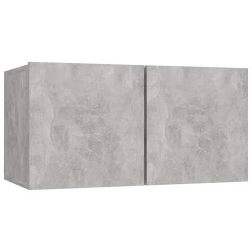 2-dijelni set TV ormarića siva boja betona od iverice Cijena