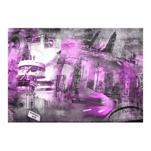 Foto tapeta - Berlin - collage (violet) 350x245 Cijena