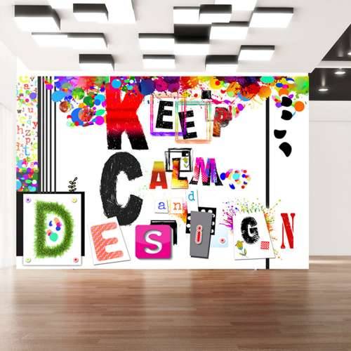 Foto tapeta - Keep Calm and Design 350x245