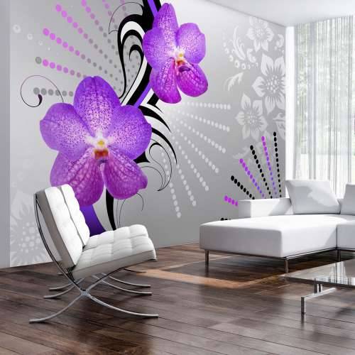 Foto tapeta - Purple vibrations 100x70 Cijena