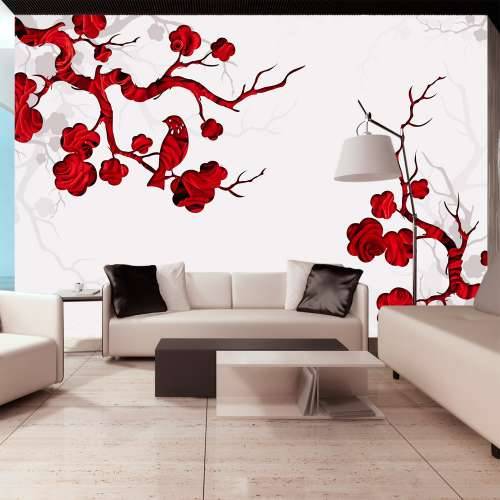 Foto tapeta - Red bush 100x70 Cijena