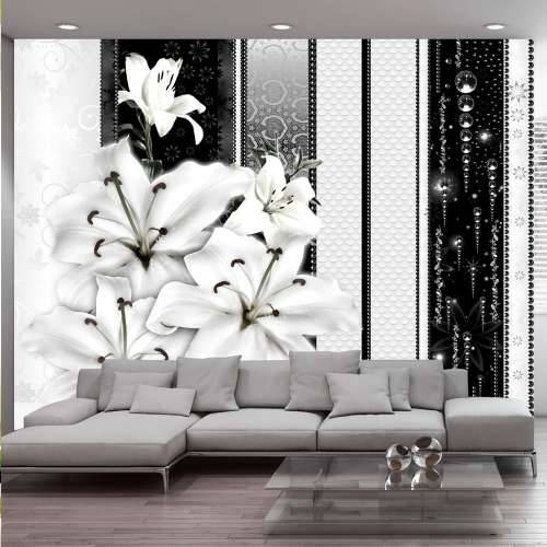 Foto tapeta - Crying lilies in white 400x280