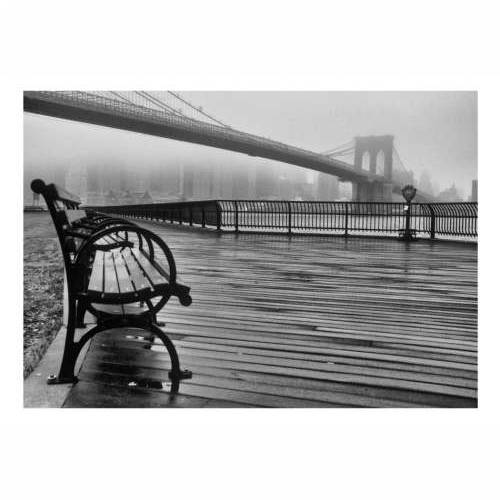 Foto tapeta - A Foggy Day on the Brooklyn Bridge 350x245 Cijena
