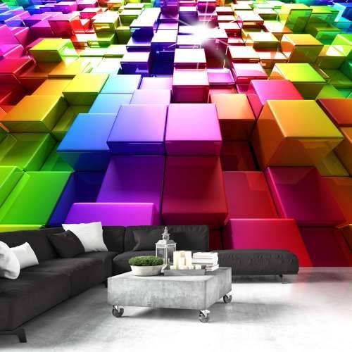 Foto tapeta - Colored Cubes 400x280