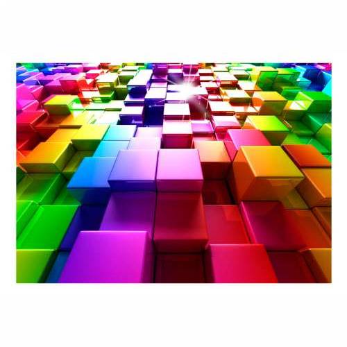 Foto tapeta - Colored Cubes 200x140 Cijena