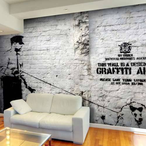 Foto tapeta - Banksy - Graffiti Area 150x105 Cijena