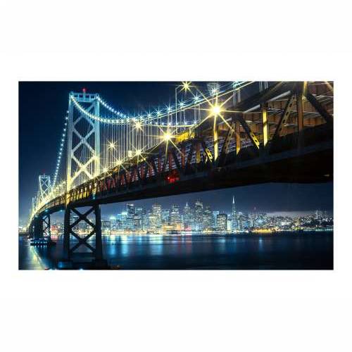 Foto tapeta - Bay Bridge at night 450x270 Cijena