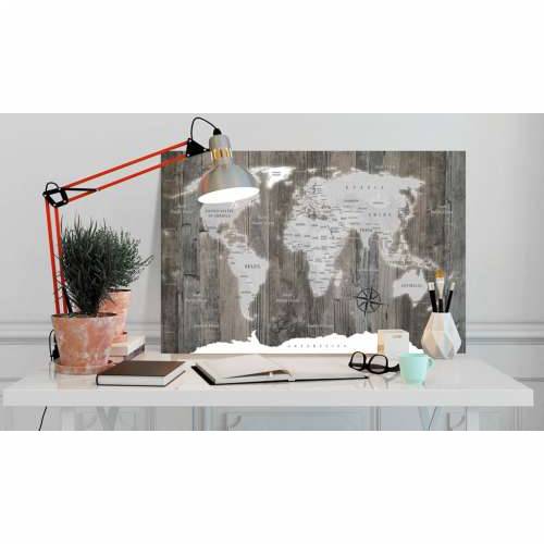 Slika na plutenoj podlozi - World of Wood [Cork Map] 120x80 Cijena