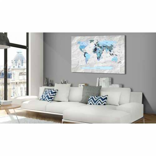 Slika na plutenoj podlozi - Blue Pilgrimages [Cork Map] 120x80 Cijena
