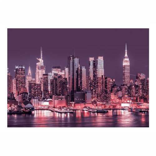 Foto tapeta - NYC: Purple Nights 100x70 Cijena