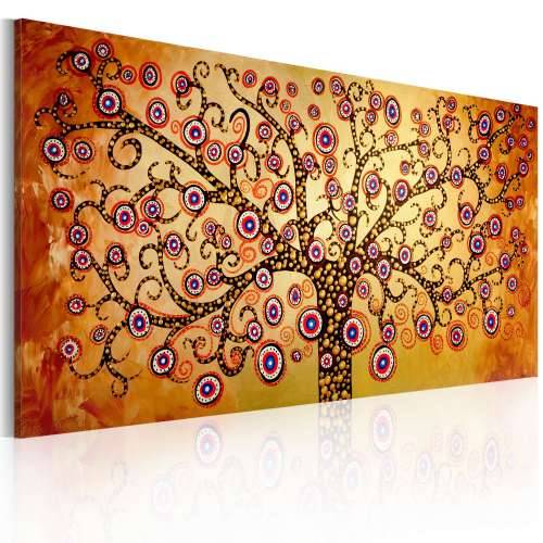 Ručno slikana slika - Peacock tree 120x60 Cijena