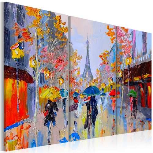 Ručno slikana slika - Rainy Paris 120x80 Cijena