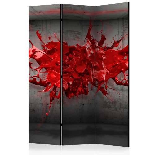 Paravan u 3 dijela - Red Ink Blot [Room Dividers] 135x172 Cijena